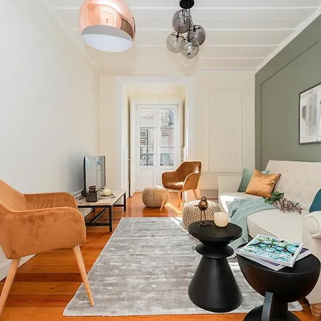 Apartment Stunning & Modern 2 Bedroom In Chiado Lisbon